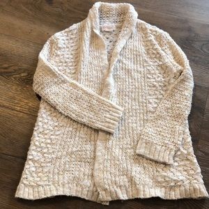 Girls cream cardigan